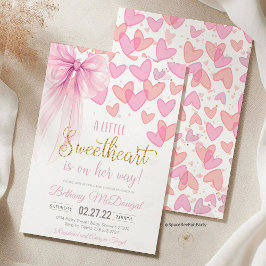 A Little Sweetheart Valentine Baby Is on her way  Einladung