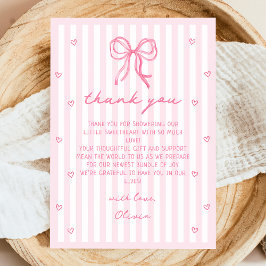 A Little Sweetheart Valentine's Baby Shower Dankeskarte