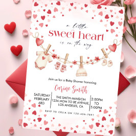 A Little Sweetheart valentine's Baby Shower Einladung
