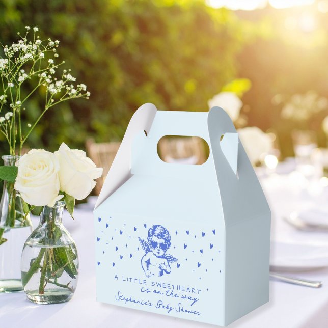 A Little Sweetheart Valentines Boy Baby Shower Geschenkschachtel (Von Creator hochgeladen)