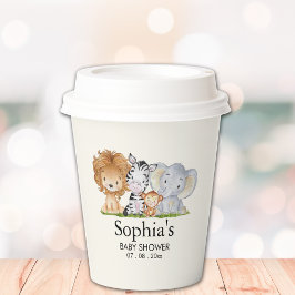 A Little Wild One Safari Animals Baby Shower Pappbecher