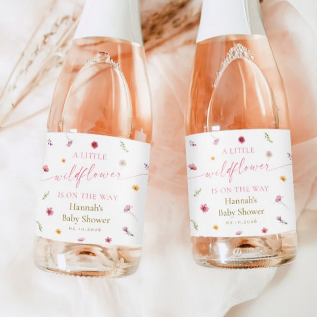 A Little Wildflower Baby Shower Champagne (Von Creator hochgeladen)
