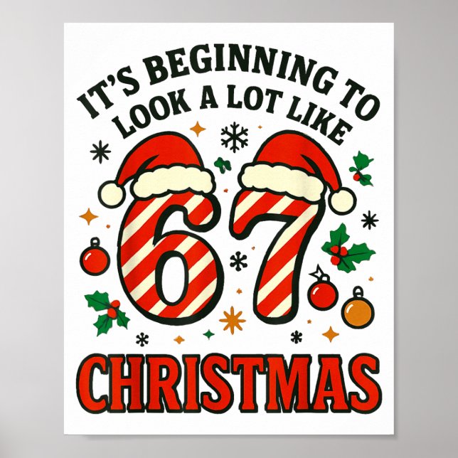 A Lot Like Christmas 67 Six Seven Funny Xmas 6-7 B Poster (Vorne)
