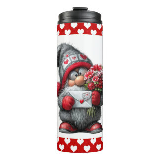 "A Love Note for You" Valentine Gnome Thermosbecher