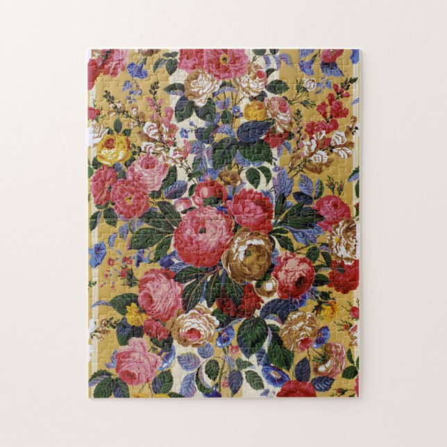 A Lovely Philip Jacobs Fabric Floral Jigsaw (Vertikal)