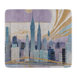 A Lunar Cityscape Schneidebrett