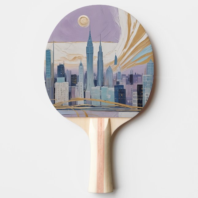 A Lunar Cityscape Tischtennis Schläger (Vorderseite)