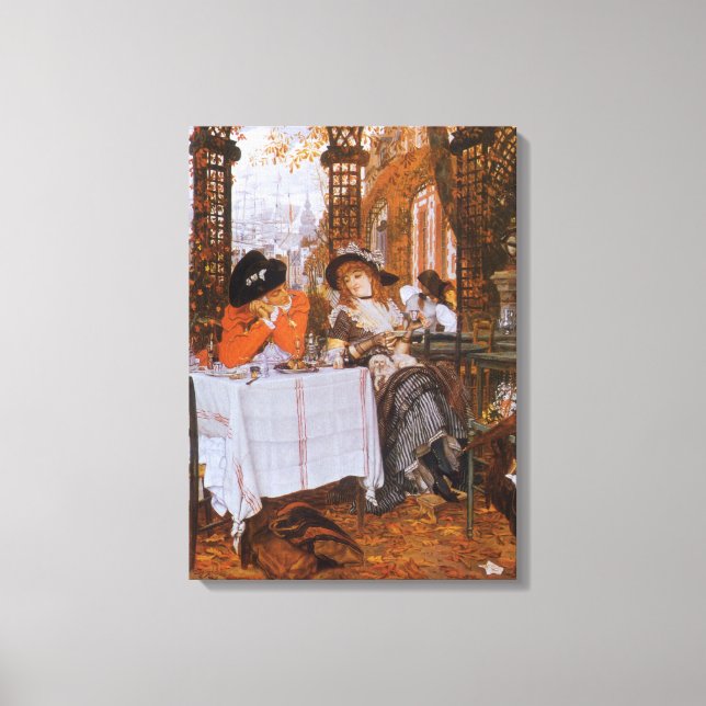 A Luncheon (Le Dejeuner) von James Tissot Leinwanddruck (Vorderseite)