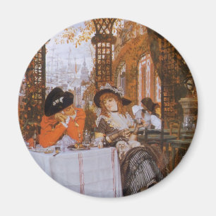 A Luncheon (Le Dejeuner) von James Tissot Magnet