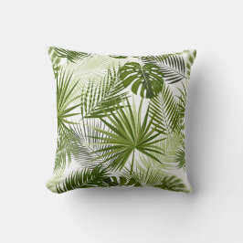 a lush, tropical leaf pattern  kissen