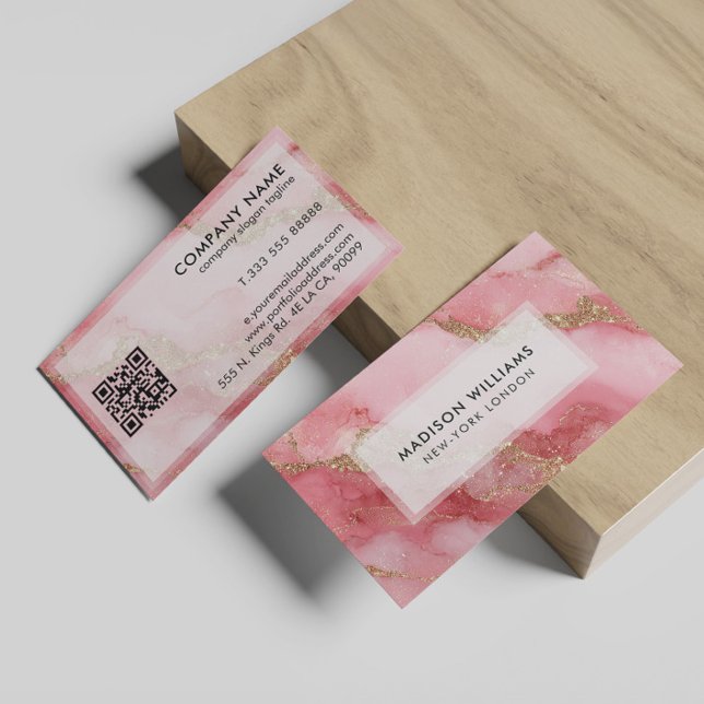 A luxurious pink marble background visitenkarte (Von Creator hochgeladen)