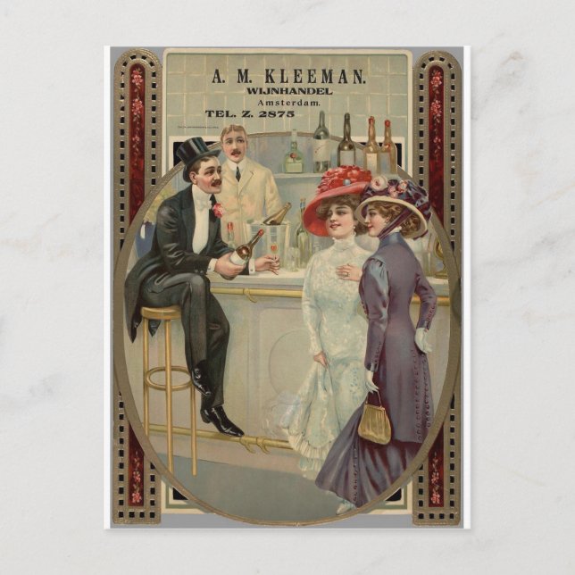 A.M. Kleeman Whiskey 1900-1925 Postkarte (Vorderseite)