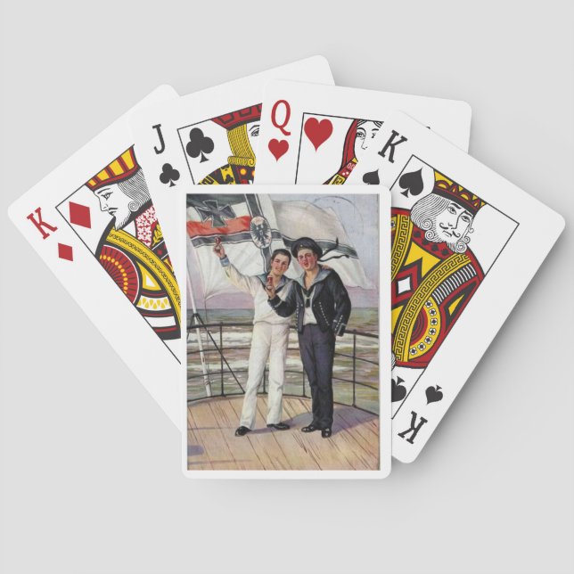 "A M Mailick Kaiserliche Deutsche Marine" Spielkarten (Rückseite)