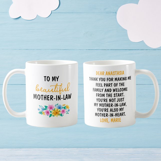 À MA BELLE-MÈRE TASSE À CAFE (Créateur téléchargé)