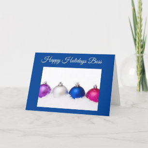 À MA ***BOSS*** À LA CARTE DE VACANCES DE NOËL