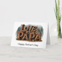 *~* À ma carte de Fête des pères AP86 I LOVE PAPA