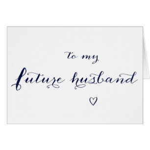À ma carte de jour du mariage de futur mari