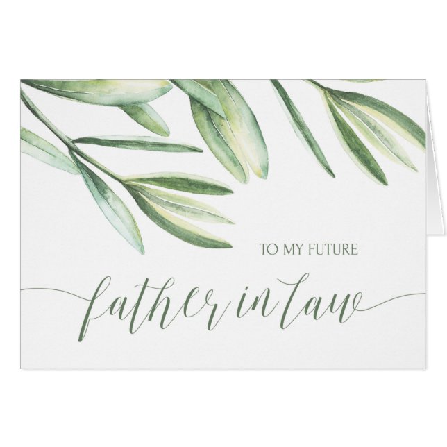 À ma carte de mariage tropicale de futur beau-père (Devant horizontal)