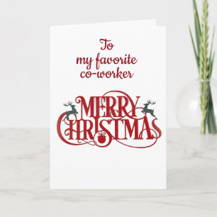 **À MA CARTE DE VACANCES DE COTRAVAILLEURS PRÉFÉRÉ