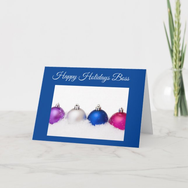 À MA CARTE DE VACANCES DE NOËL ***BOSS*** (Devant)