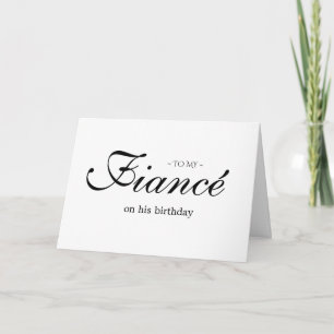 à ma fiancée sur sa carte d'anniversaire