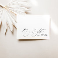"À ma fille le jour de son mariage" Carte de messa