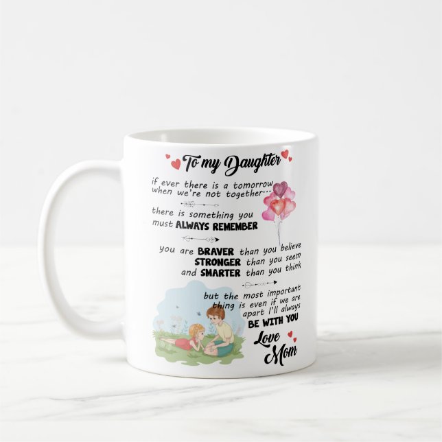 À ma fille Mug de maman (Gauche)