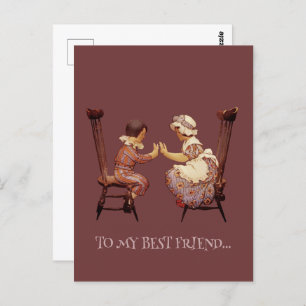 À MA MEILLEURE Carte postale AMIE