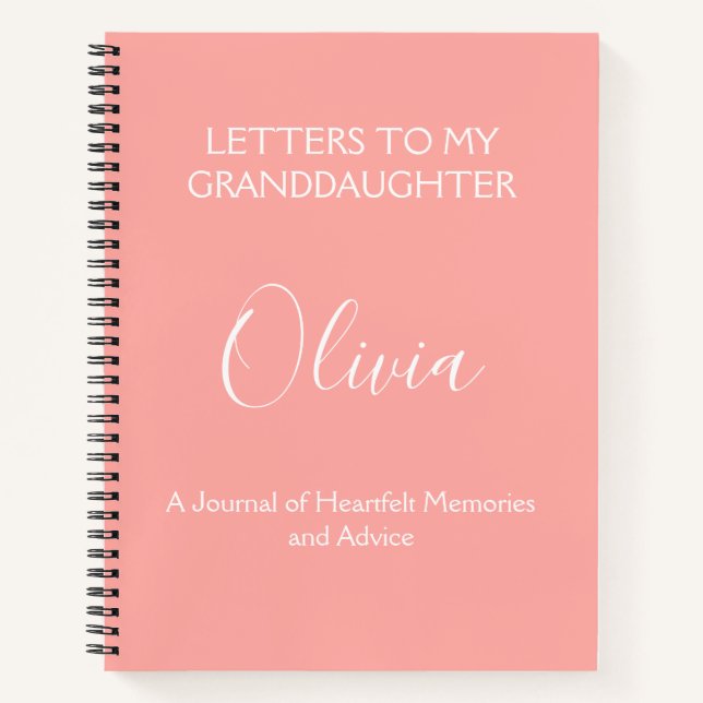 À ma petite-fille : Un journal de coeur (Devant)