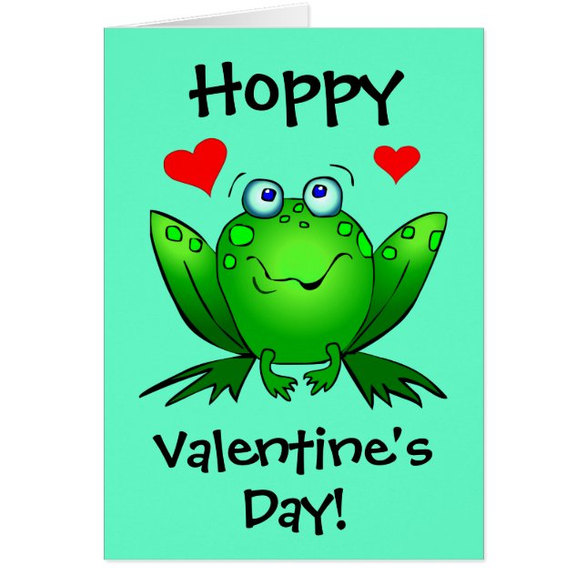 À ma Princesse Hoppy Valentines Carte de grenouill (Devant)