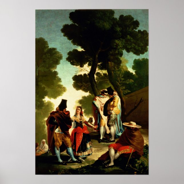 A Maja and Gallants, 1777 Poster (Vorne)