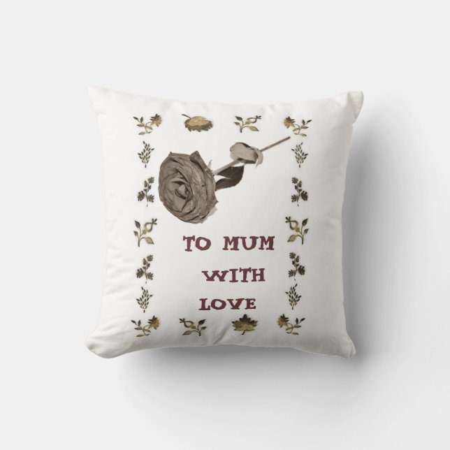 À Maman Avec Un Coussin D'Amour (Recto)