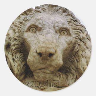 A Massa Lion Runder Aufkleber