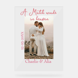 A match made in heaven photo wedding pink name sim
