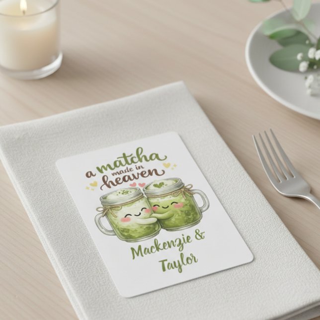 A Matcha Made in Heaven Cute Funny Pun Spielkarten (A Matcha Made in Heaven Cute Funny Pun Poker Cards
by Ricaso. Ideal for wedding favors)