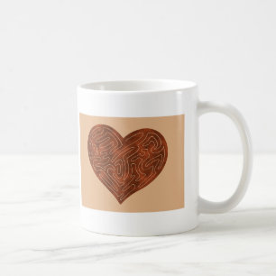 A-MAZE-HERZ (ROT) KAFFEETASSE