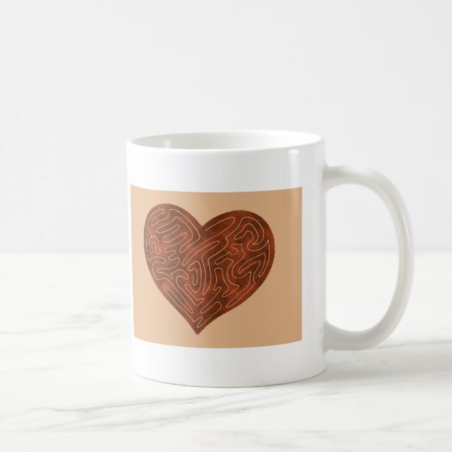 A-MAZE-HERZ (ROT) KAFFEETASSE (Rechts)
