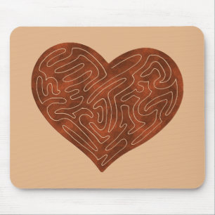A-MAZE-HERZ (ROT) MOUSEPAD