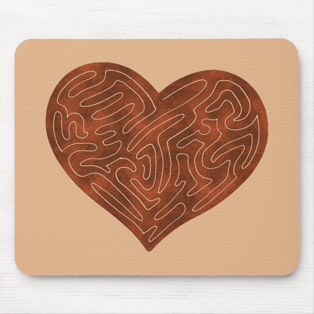 A-MAZE-HERZ (ROT) MOUSEPAD (Vorne)