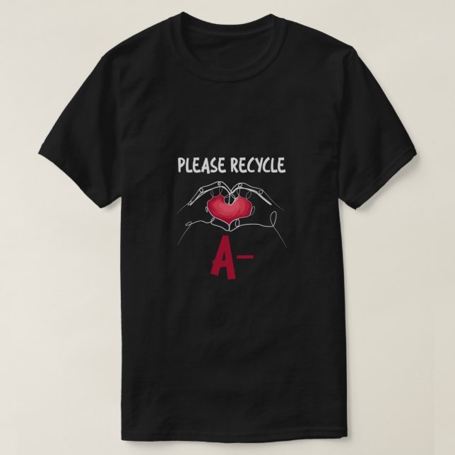 A- Medizinisches Fachgeschenk gerecycelt T-Shirt (Design vorne)