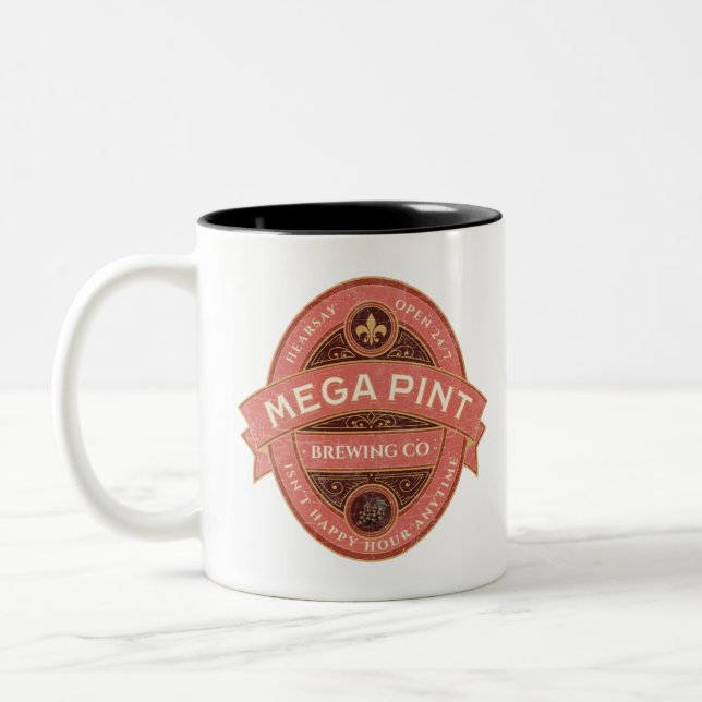 A Mega Pint Zweifarbige Tasse (Links)