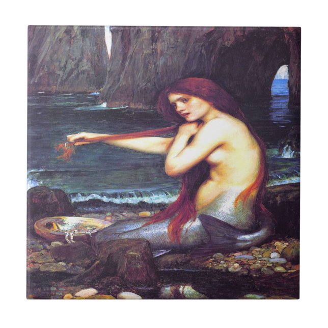 A Mermaid John William Waterhouse Fliese (Vorderseite)