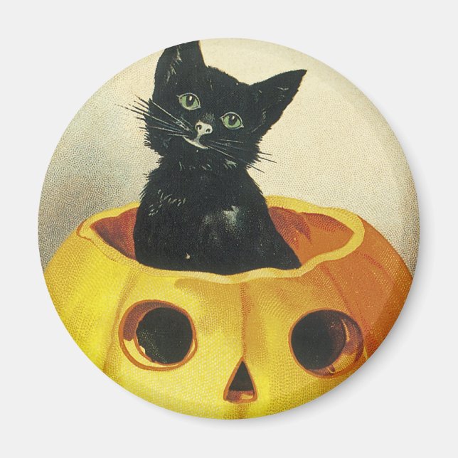 A Merry Haloween Kitten Magnet (Vorne)