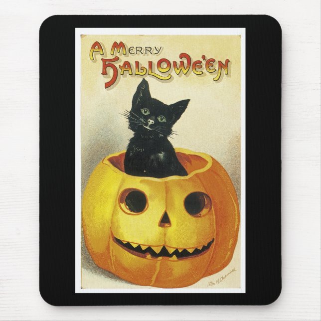A Merry Haloween Kitten Mousepad (Vorne)