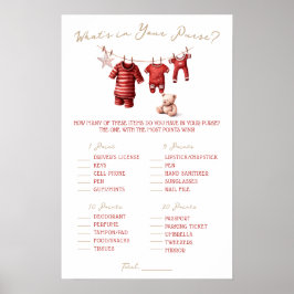 A Merry Little Baby Shower Baby Shower Game Poster