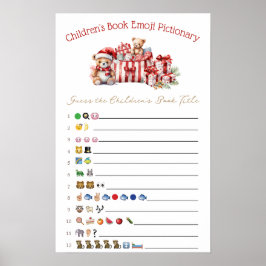 A Merry Little Baby Shower Baby Shower Game Poster
