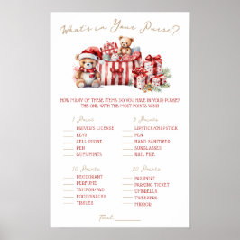 A Merry Little Baby Shower Baby Shower Game Poster