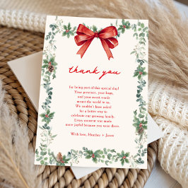 A Merry Little Baby Shower Dankeskarte