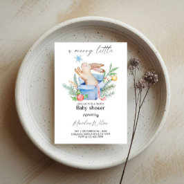 A Merry Little Bunny Baby Shower Party Einladung