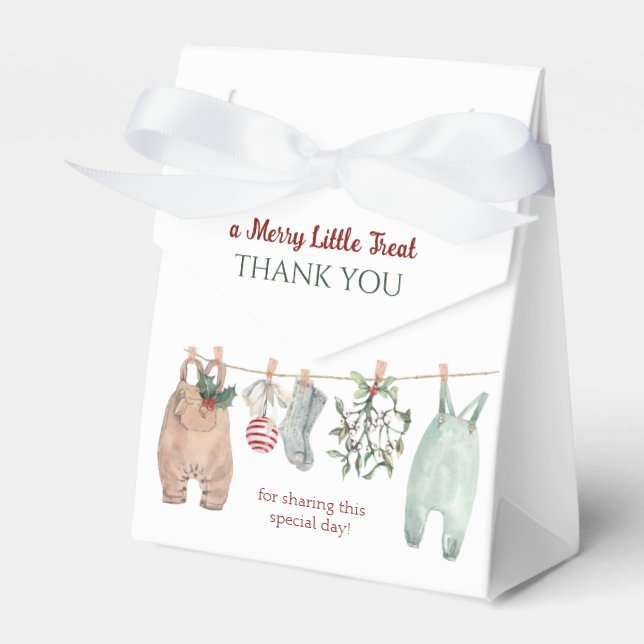 A Merry Little Christmas Clothes Thank You Geschenkschachtel (Vorderseite)